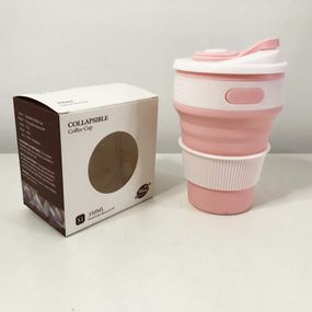 Похідна чашка силіконова складана , Складний кухоль для кави, Кружка похідна SD-753 силіконова складана