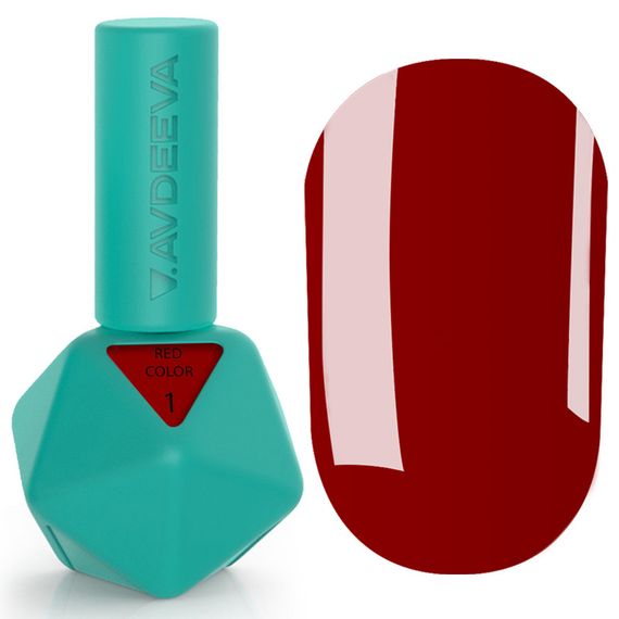 Гель-лак Victoria Avdeeva Red Color 01 (класичний червоний) 12 мл HEMA & TPO FREE | Зображення 3