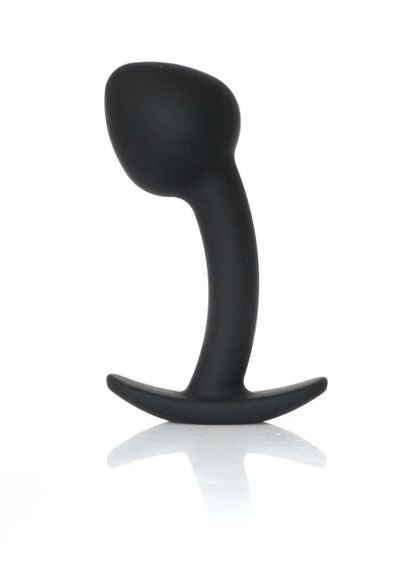 Анальна пробка - Silicone Black Curved Plug L sexstyle