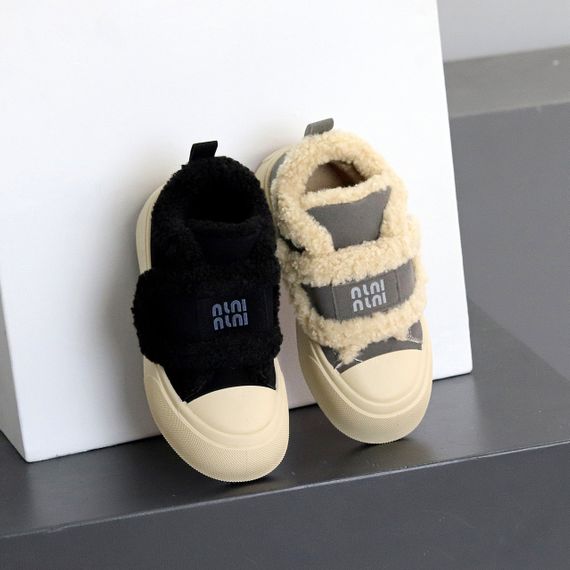 Спортивные замшевые черные зимние автоледи на липучке | Зображення 9