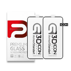Стекло защитное Armorstandart Kit Icon 3D iPhone 13 Pro Max Black 2pcs (ARM62762)