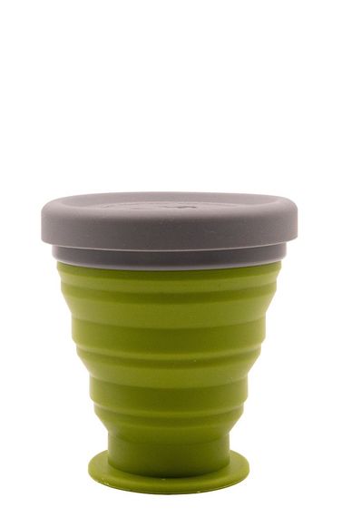 Стакан складной силиконовый Tramp с крышкой 200 ml  green (UTRC-126-green) | Зображення 5