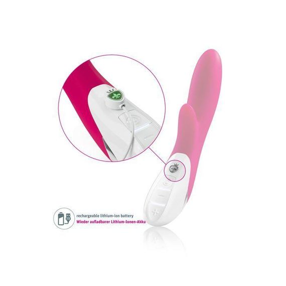 Вібратор-кролик Mystim Danny Divido Pink з глибокою вібрацією, 2 мотори | Зображення 4