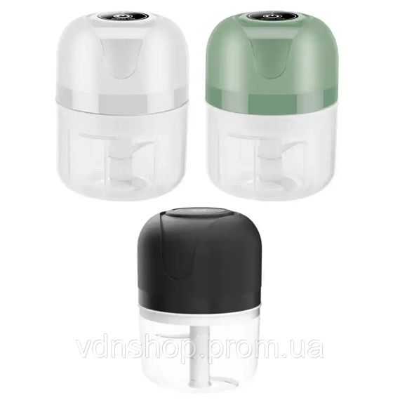 Акумуляторний міні подрібнювач для продуктів 250мл, з USB / Кухонний міні блендер для овочів | Зображення 5