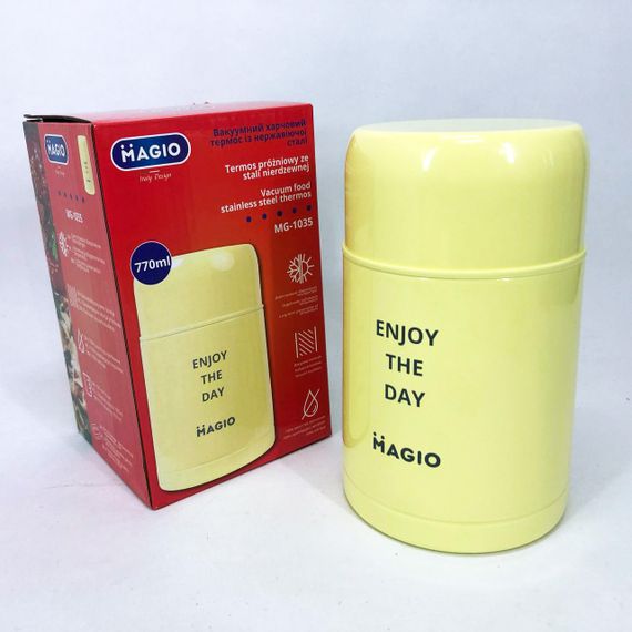Контейнери для їжі з відсіками Magio MG-1035 770 мл, Термос харчовий переносний, Термос для їжі дитячий HL-90 | Зображення 9
