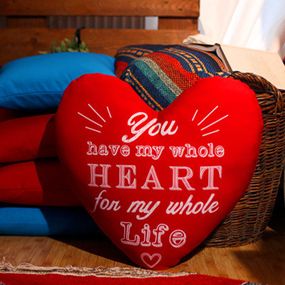 Подушка серце You have my whole heart for my whole life 37x37 см (4PS_15L102)