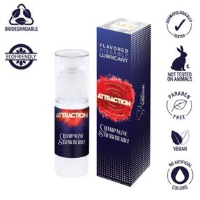 Лубрикант - MAI Attraction Champagne Strawberry, 50 мл (09.2026)