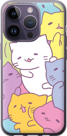 Чехол на iPhone 14 Pro Котики "2534u-2646-17620"