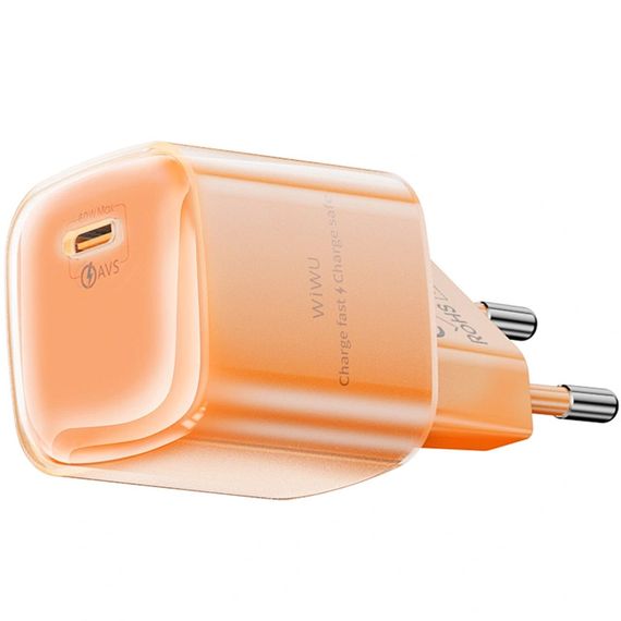 СЗУ WIWU G037 Jelly PD60W GaN (1USB-C) Orange | Зображення 1