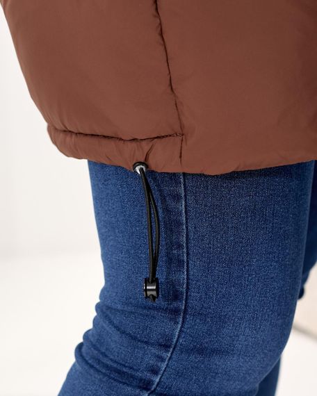 Шоколадна коричнева куртка на зиму | Зображення 9