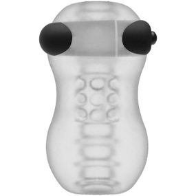 Мастурбатор с вибропулей Doc Johnson GoodHead – Vibrating Helping Head Pro – Frost Sex Aura