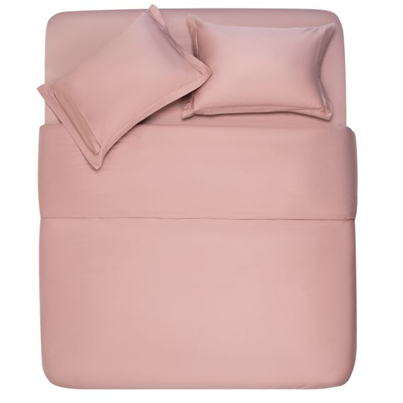 Простирадло Ardesto Mix&Match Premium, 180х240см, 100% бавовна, сатин, рожевий світлий (ART1824FSU) | Зображення 2