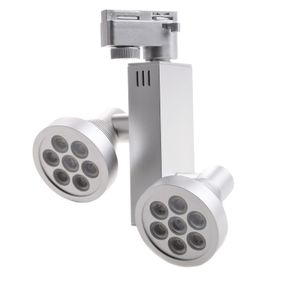 Светильник трековый поворотный LED 200/2x7W HD AL