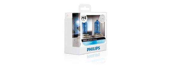 Комплект галогеновых ламп PHILIPS 12342DVSP H4 60/55W 12V P43t Diamond Vision | Зображення 2