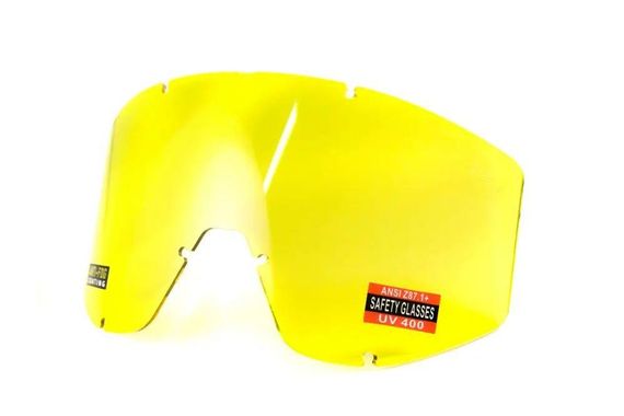 Тактичні окуляри Global Vision (США) Wind-Shield 3 lens KIT Anti-Fog, три змінних лінзи чорна оправа | Зображення 7