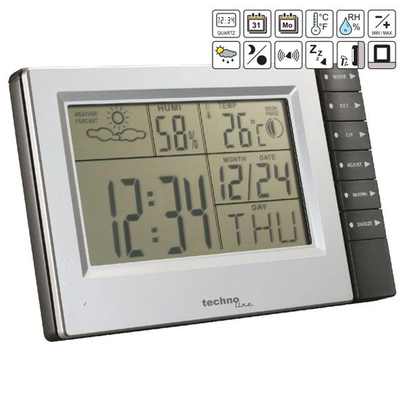 Метеостанція Technoline WS9121 Silver/Grey (WS9121) | Зображення 1