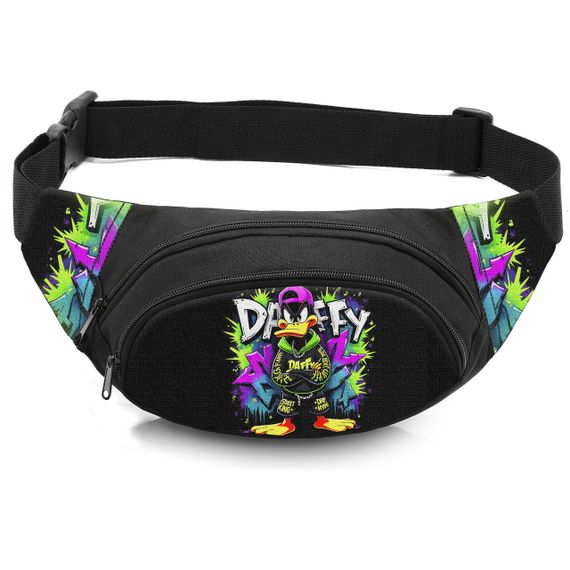 Сумка-бананка дитяча з принтом Даффі Дак поясна сумка для хлопчика (4715)