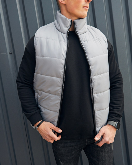 Жилетка серый S L