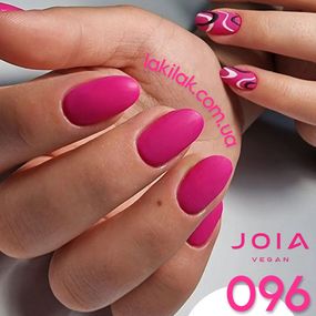 Гель-лак JOIA vegan 096 насичений рожевий, 6 мл