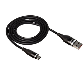 Кабель USB MicroUSB WALKER C735 3,1А 1м чорний