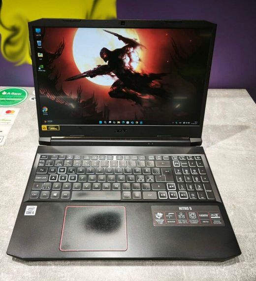 Игровой ноутбук Acer Nitro 5 AN515-55-54CY / 15.6" (1920x1080) IPS / Intel Core i5-10300H (4 (8) ядра по 2.5 - 4.5 GHz) / 16 GB DDR4 / 512 GB SSD / nVidia GeForce RTX 3060, 6 GB GDDR6, 192-bit / WebCam б/у | Зображення 1