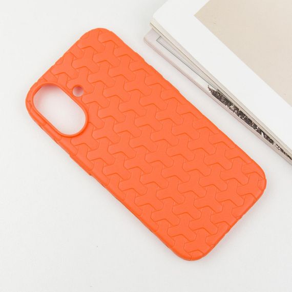 Чохол TPU Weaving для Apple iPhone 16 (6.1") Orange | Зображення 1