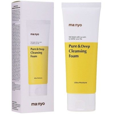 Пінка для глибокого очищення пор з керамідами Manyo Factory Pure Deep Cleansing Foam (100 ml) | Зображення 1