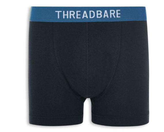 Набір чоловічих анатомічних трусів боксерів Threadbare Black Hipster  Boxers 3 шт в наборі | Зображення 2