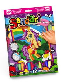 Набір творчості Фреска з піску Sand Art SA-02 Danko Toys Поні Вид 8