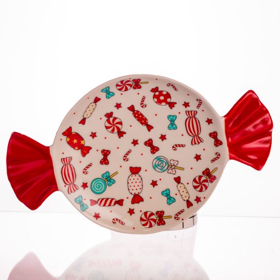 Новорічна тарілка з порцеляни Merry Christmas Ø15.5 см тарілка для десертів тарілки різдвяні CR-1-24 | Зображення 3