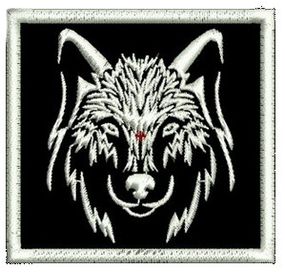 Шеврон Волк 6*6,5см