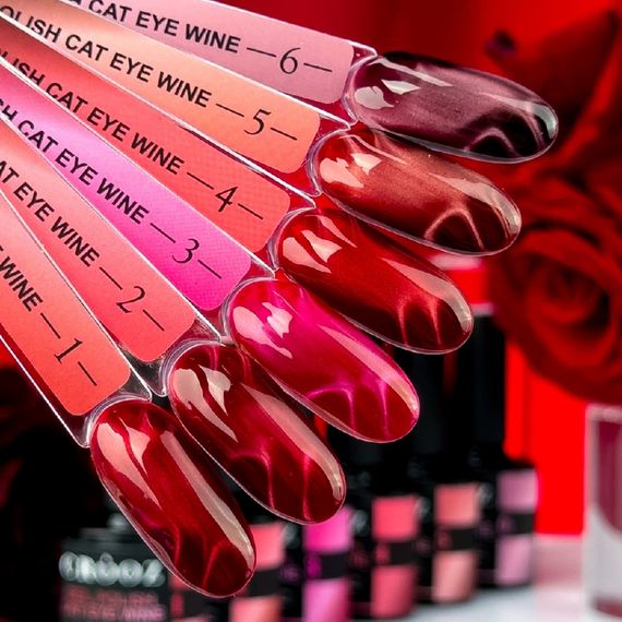 Гель-лак Crooz Wine Cat 4 (соковитий червоний із теплим відблиском) 8мл | Зображення 2