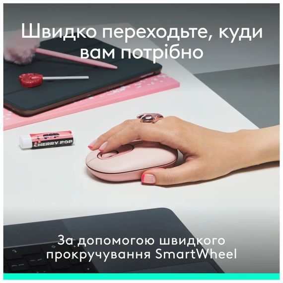 Комплект Logitech POP Icon Combo Bluetooth UA Rose (920-013142) | Зображення 8