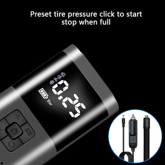 Портативний компресор Wireless Pump 12В ST5509D ∙ Багатофункціональний портативний Wireless Pump компресор | Зображення 4