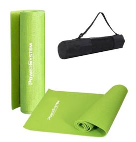 Килимок для йоги та фітнесу Power System PS-4014 PVC Fitness-Yoga Mat Green (173x61x0.6) (PS-4014_Green)