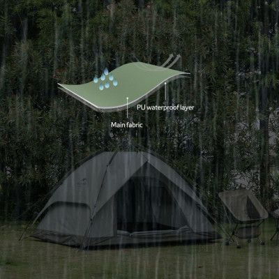 Палатка Naturehike чотиримісний автоматичний NH21ZP008 темно-зелений (6976023920660) | Зображення 6