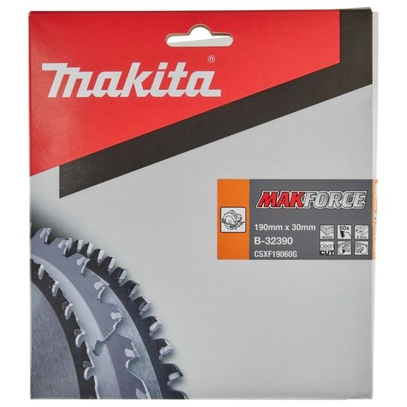 Диск пильный по дереву пил 190х30 мм (15.88/20 мм) 60T Makita B-32390 | Зображення 3