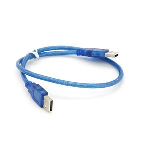 Кабель USB 2.0 RITAR AM / AM, 0.5m, прозорий синій
