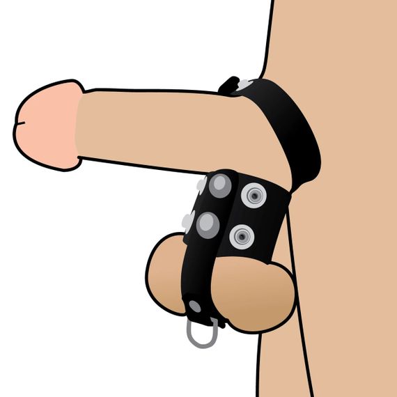 Бондажний ремінець - Erospace Wild Play Cock And Ball Strap C20 sexstyle | Зображення 5