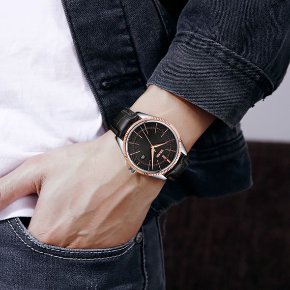 Skmei 9298TRGBK Rose-Gold Black | Зображення 2