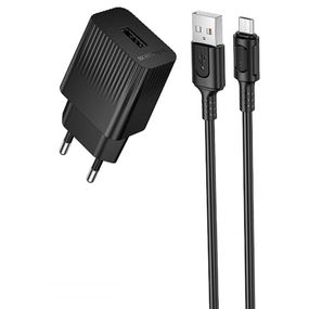 МЗП Borofone BAS71A Source 10.5W (1USB-A) + кабель USB to MicroUSB Black