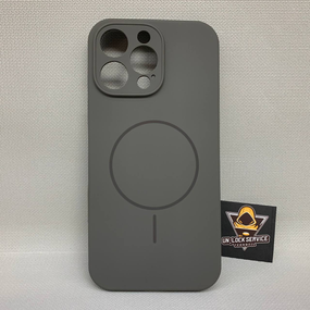 Чохол Iphone 16 Pro Max MagSafe Софт Тач м'який Протиударний Сірий