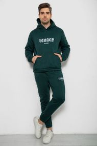 Спортивный костюм мужской на флисе, цвет темно-зеленый, 238R57046