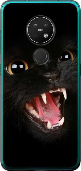 Чехол на Nokia 6.2 Чёрная кошка "932u-2018-17620"