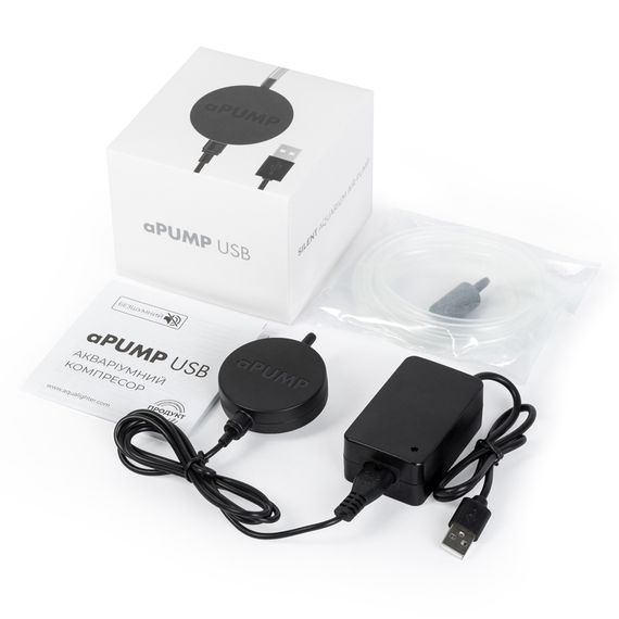 Безшумний акваріумний компресор aPUMP USB (5V) для акваріумів до 100 л | Зображення 4
