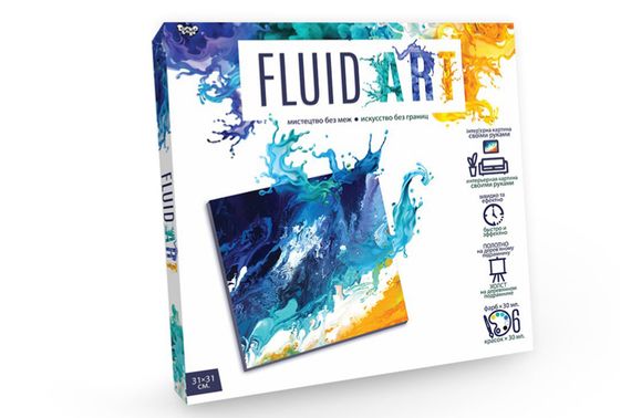 Набір для творчості FA-01-01,02,03,04,05 "Fluid ART" DANKO | Зображення 1