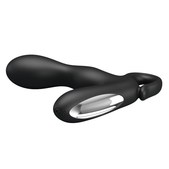 Массажер простаты - Pretty Love Barrack Prostate Stimulator Black Sex Aura | Зображення 4