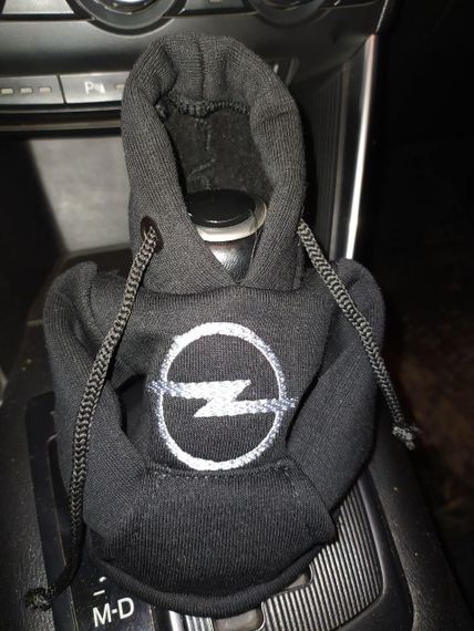 Чехол кофта Худи аксессуар на КПП Car Hoodie опель Opel черный подарок автомобилисту 10070