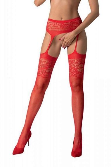 Колготки-бодістокінг Passion S029 One Size Червоні