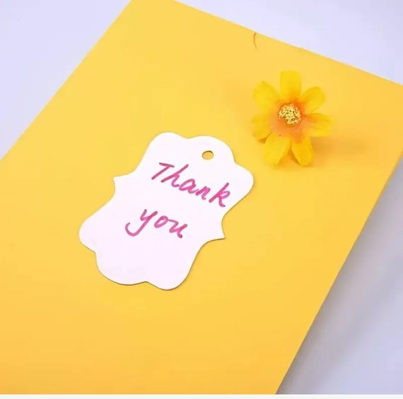 Бірки декоративні, колір білий 100 шт /уп | Зображення 1